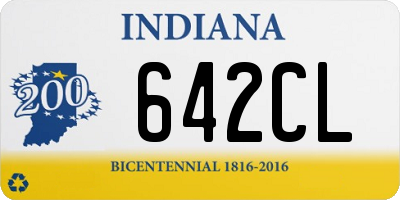 IN license plate 642CL