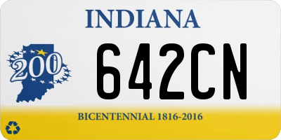 IN license plate 642CN