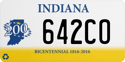 IN license plate 642CO