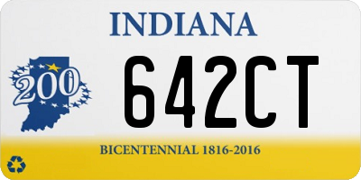 IN license plate 642CT