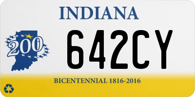 IN license plate 642CY