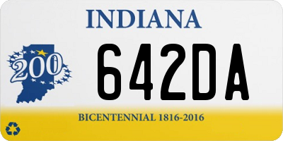 IN license plate 642DA