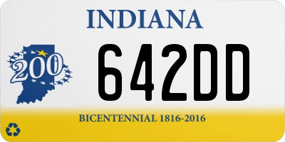 IN license plate 642DD