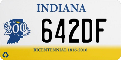 IN license plate 642DF