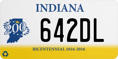 IN license plate 642DL