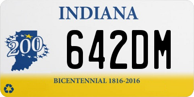 IN license plate 642DM