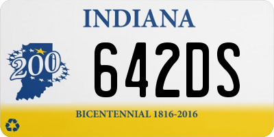 IN license plate 642DS