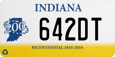 IN license plate 642DT