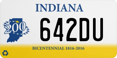 IN license plate 642DU