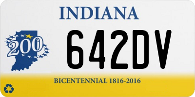 IN license plate 642DV