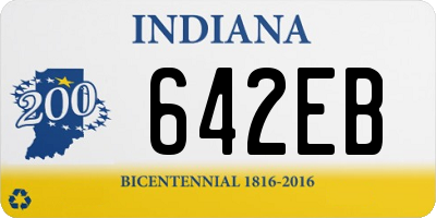 IN license plate 642EB