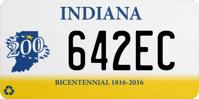 IN license plate 642EC