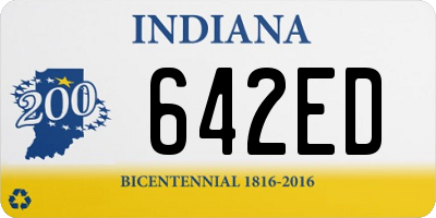 IN license plate 642ED