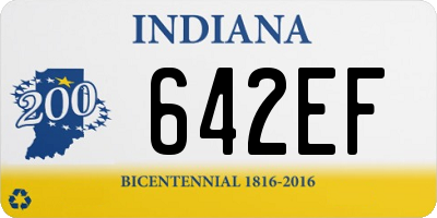 IN license plate 642EF