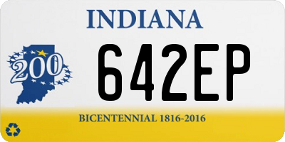 IN license plate 642EP