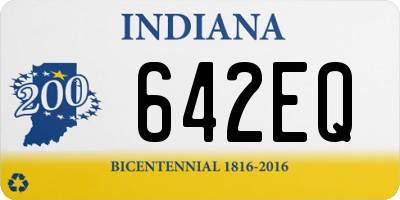 IN license plate 642EQ