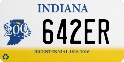 IN license plate 642ER