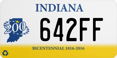 IN license plate 642FF