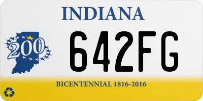 IN license plate 642FG