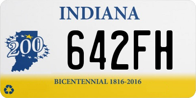 IN license plate 642FH