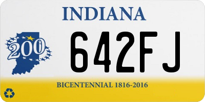 IN license plate 642FJ