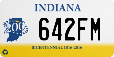 IN license plate 642FM