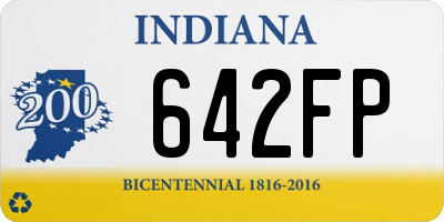 IN license plate 642FP