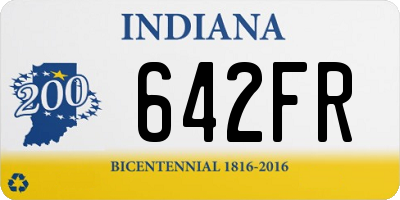 IN license plate 642FR