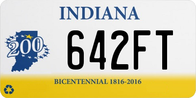 IN license plate 642FT