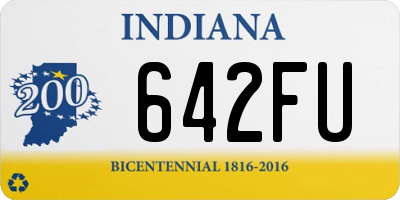 IN license plate 642FU