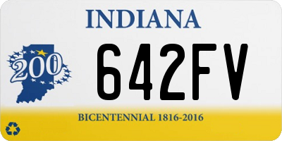 IN license plate 642FV