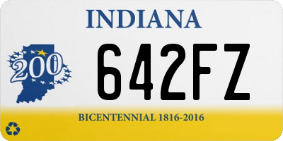 IN license plate 642FZ