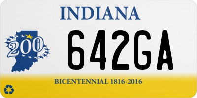 IN license plate 642GA