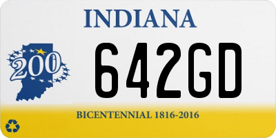 IN license plate 642GD