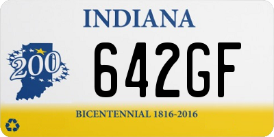 IN license plate 642GF