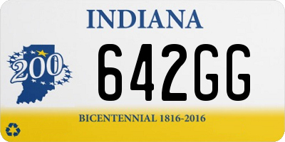 IN license plate 642GG