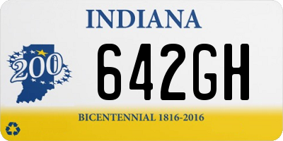 IN license plate 642GH