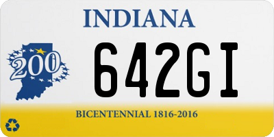 IN license plate 642GI