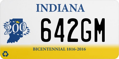 IN license plate 642GM