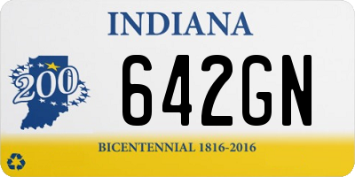 IN license plate 642GN