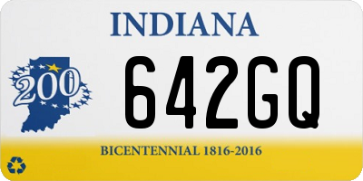 IN license plate 642GQ