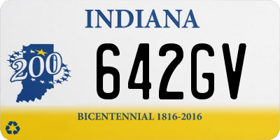 IN license plate 642GV