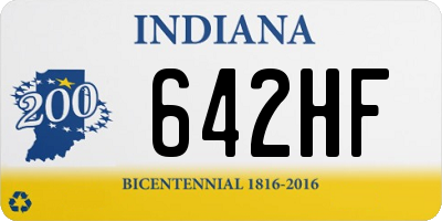 IN license plate 642HF