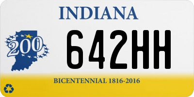 IN license plate 642HH