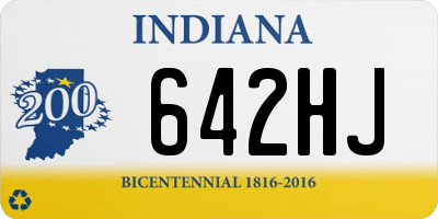 IN license plate 642HJ