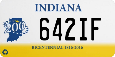 IN license plate 642IF