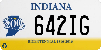 IN license plate 642IG