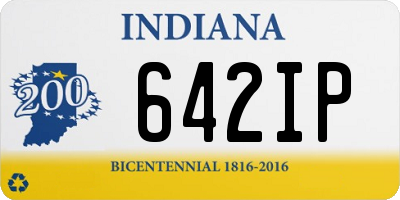 IN license plate 642IP