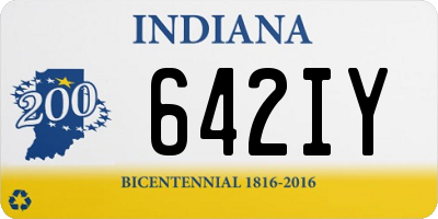 IN license plate 642IY