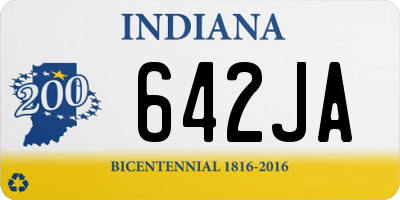 IN license plate 642JA